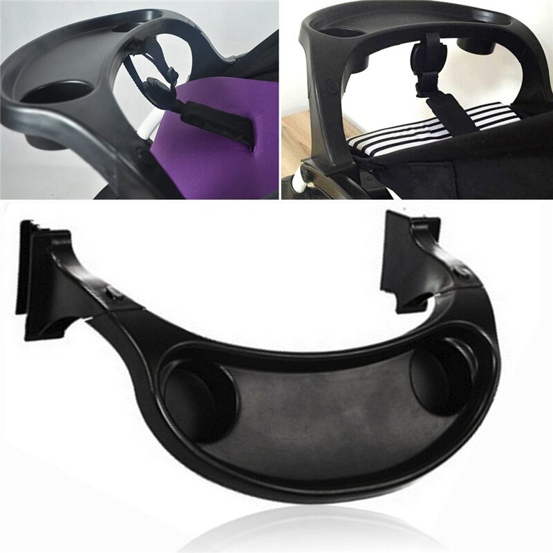 Removable Tray Snack Feeding Toddler Trolley Dinner Table For Baby Stroller Accessories Pram Pushchair Cup Holder Pram