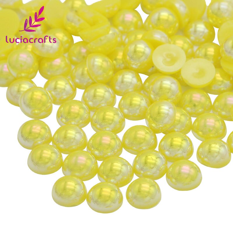 ! 5mm veelkleurige abs imitatie parels kralen halfronde parel nagelkunst telefoon schoenen accessoires 500 stuks  f0108