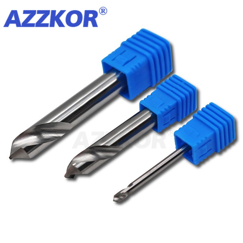 Milling Cutter Alloy Coating Tungsten Steel Tool By Aluminum Cnc Maching 1 Blade Spot Drills Top Chamfered Milling Cutter