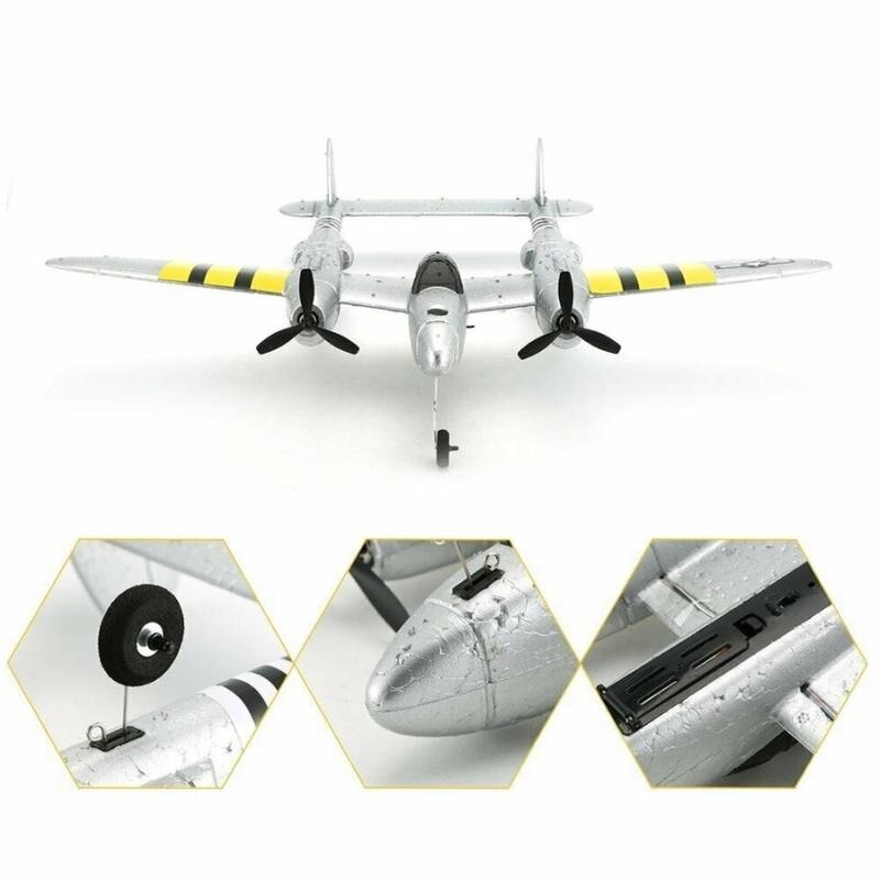 P38 Rc Vliegtuig 2.4Ghz 2ch Rc Romote Controle Vliegtuig Outdoor Model Voor Kids Vlucht Speelgoed Jongens Q7X2