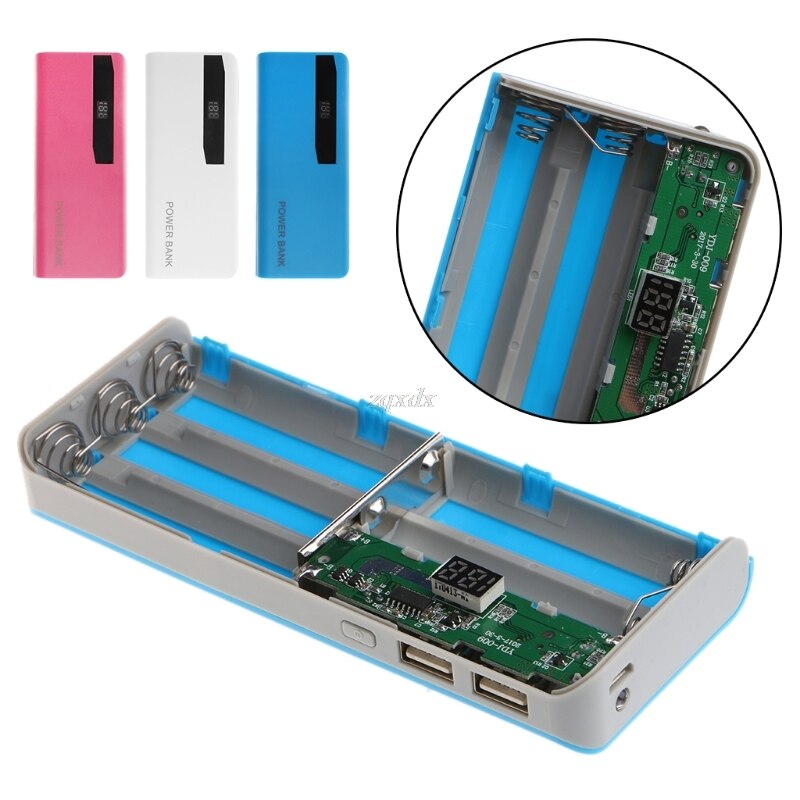 5x 18650 Li-Battery Charger LCD Display DIY Power Bank Case Flashlight External Box Whosale