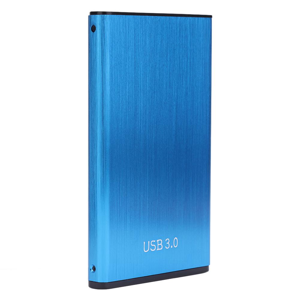 USB 3.0 boîtier de disque dur Portable USB 3.0 boîtier de disque dur 6Gbps boîtier externe pour 2.5 pouces HDD SSD: Bleu