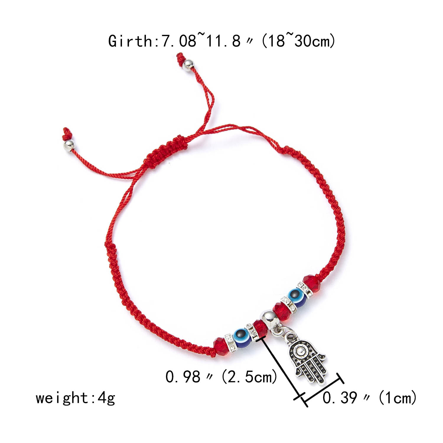 9 estilos trenzado suerte cordel rojo mano de Hamsa encanto pulsera maldito azul ojo perlas pulsera de joyería de amistad para los hombres y las mujeres