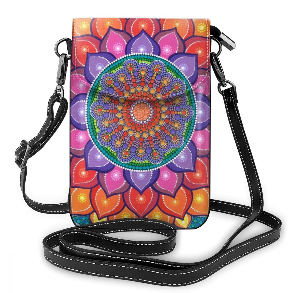 Mandala bolsa de ombro mandala bolsa de couro shopper crossbody sacos femininos multi purpose tendência mulher