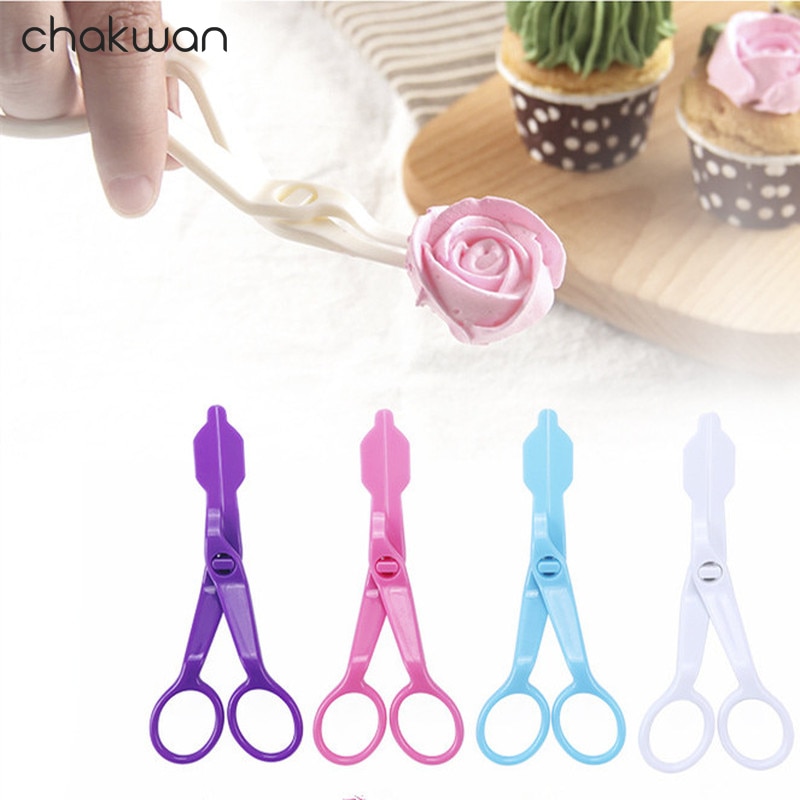 Tijeras para decoración de uñas, 2 uds., con de flores, decoración de rosas, herramientas para repostería, pastelería, Fondant