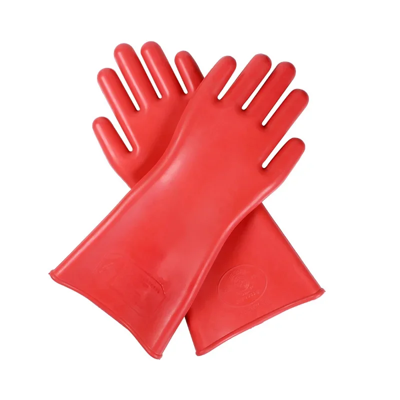 Anti-electricity Protect High Voltage Electrical Insulating Gloves Rubber Electrician Workplace