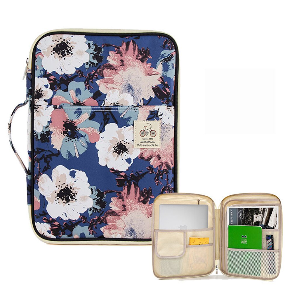 Arkivmappe  a4 kawaii dokumentskap arrangør for ipad etui produkt business padfolio fylling produkter glidelås fichario holder: Stil 01