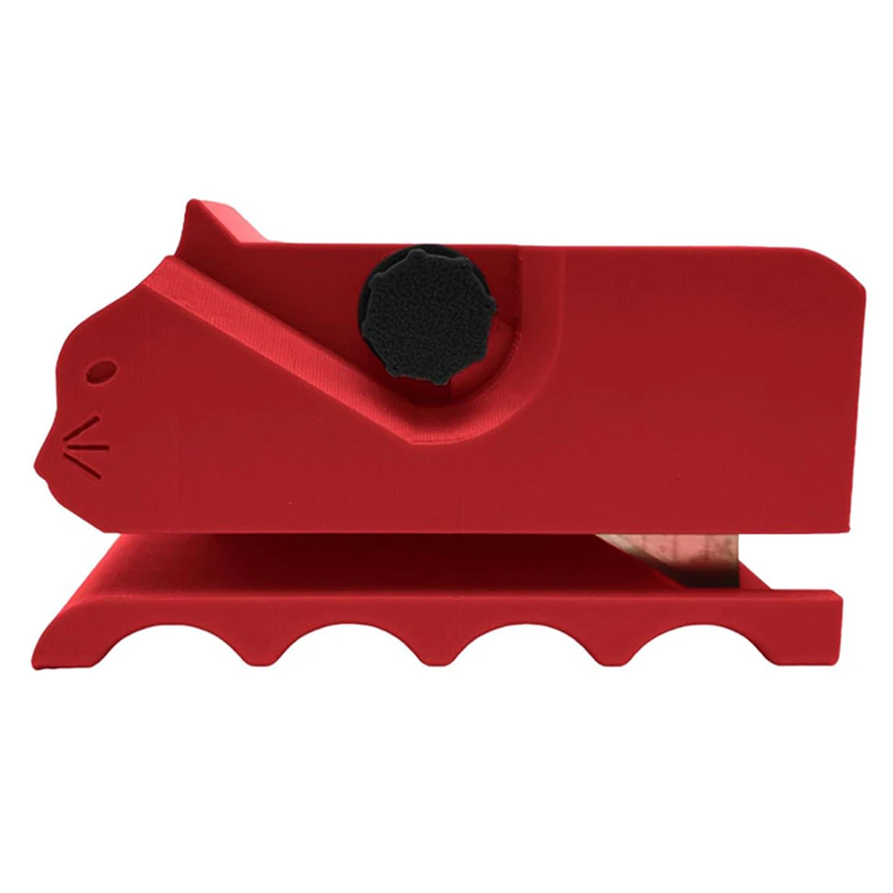 Herramientas de corte de mano, cortador de cartón para rascadores de gatos, cortador de cartón bonito y , cortador de tablero de tarjetas impreso 3D portátil: Rojo
