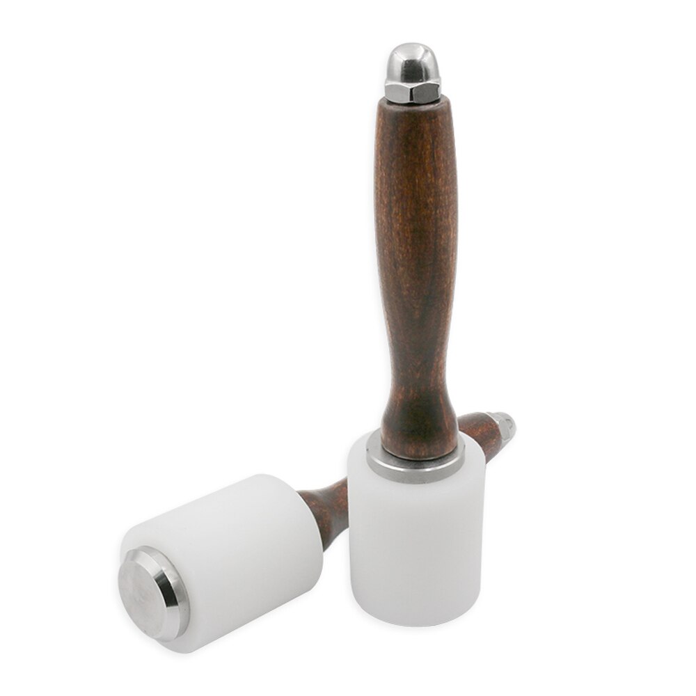 YUEWO Houten Handvat Nylon Hamer Kleine Houten Hamer-Leathercraft Carving Hamer Voor Stempelen Sew Lederen Koeienhuid Tool Kit