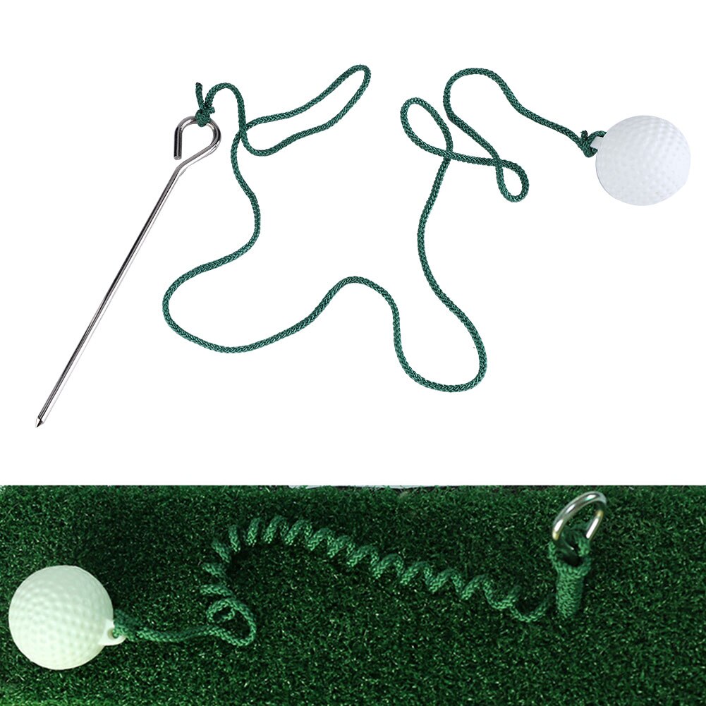 Golfflue swing træning reb bold udendørs golfkølle træningstilbehør til opvarmning eller en hurtig træningssession