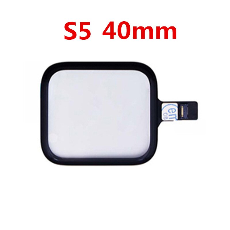 S5 tela exterior para apple assistir série 5 40 44 digitador do sensor painel de toque frontal display lcd para fora reparação vidro substituir peças: S5 40mm