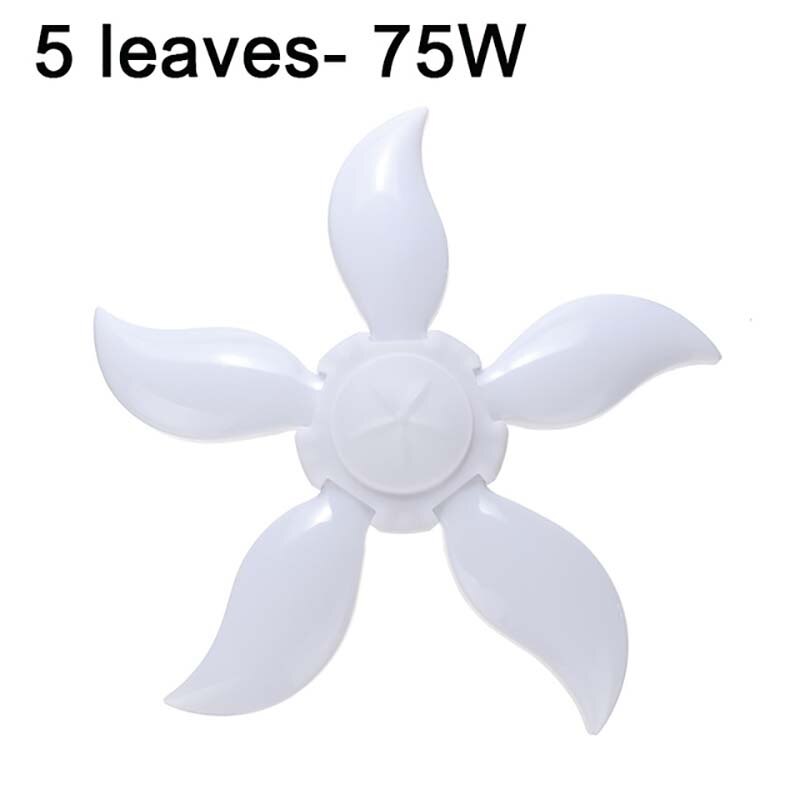 Workshop LED Garage Light Ceiling Lights 85-265V 30-75W Fixture Deformable Lamp Stadium LED Industrial Lighting Deformation Lamp: 5 Leaf 75W