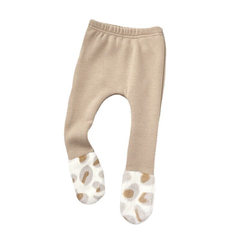 0-3year Pasgeboren Baby Broek Katoenen Broek Voor Baby Meisjes Jongens Kleding Luipaard Baby Footies Broek: 1 / 3M