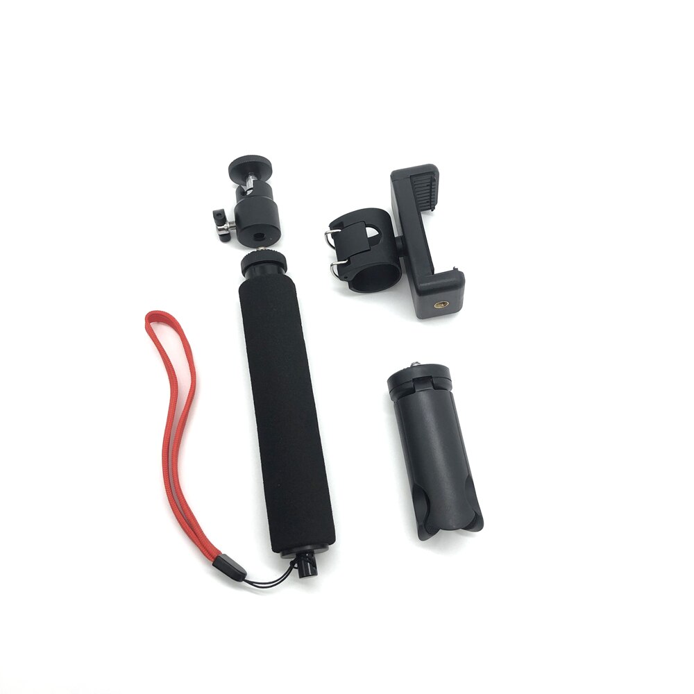 Selfie Stick Extension Pole Stick tripod For DJI Pocket2 Folding Stabilizer Rod Monopod gimbal Holder clip 1/4inch Screw Mount