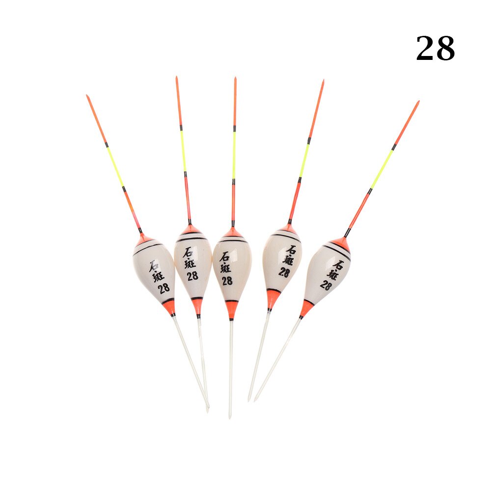 5 Stks/set Prachtige Duurzaam Balsahout Drijft Ondiepe Drijvende Lange Staart Vlotter Outdoor Vis Gereedschap Vissen Accessoires