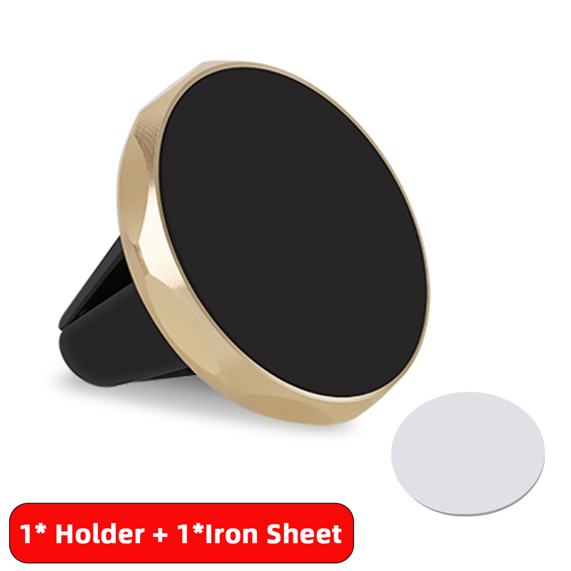 Universal Magnetic Car Phone Holder Stand in Car for All Phone for iPhone 15 Magnet Air Vent Mount Cell Mobile Phone Support GPS: PURPLE