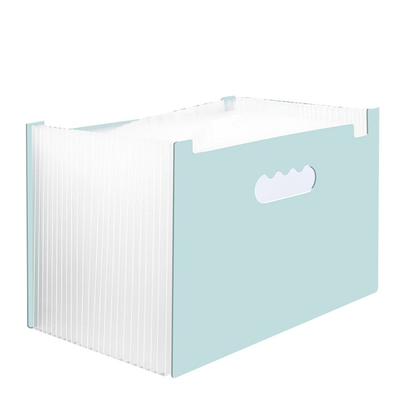 Multi-layer Standing A4 Document File Accordions Folder 25 Pockets Hidden Pen Slot Waterproof for Office School Hospital
