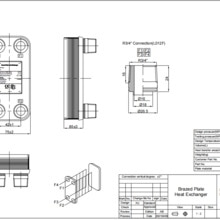 0.7m2 Heat Transfer Areas 60 Plates Small Plate Heat Exchanger, Stainless Steel Plate Chiller