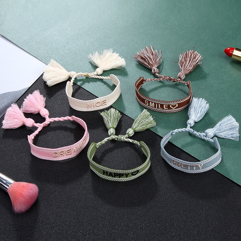 Boho Tassel Vriendschap Armband Voor Vrouwen Mannen Handgemaakte Geknoopt Touw Verstelbare Enkelband Lucky Sieraden Altijd Vriendschap Getuige
