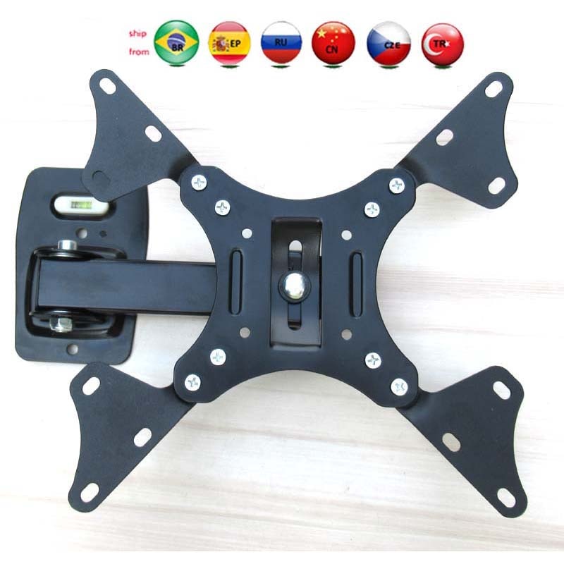 LCD-111AD 37"24" 30" tiltable full motion retractable swivel LCD PLASMA tv wall vesa bracket mount