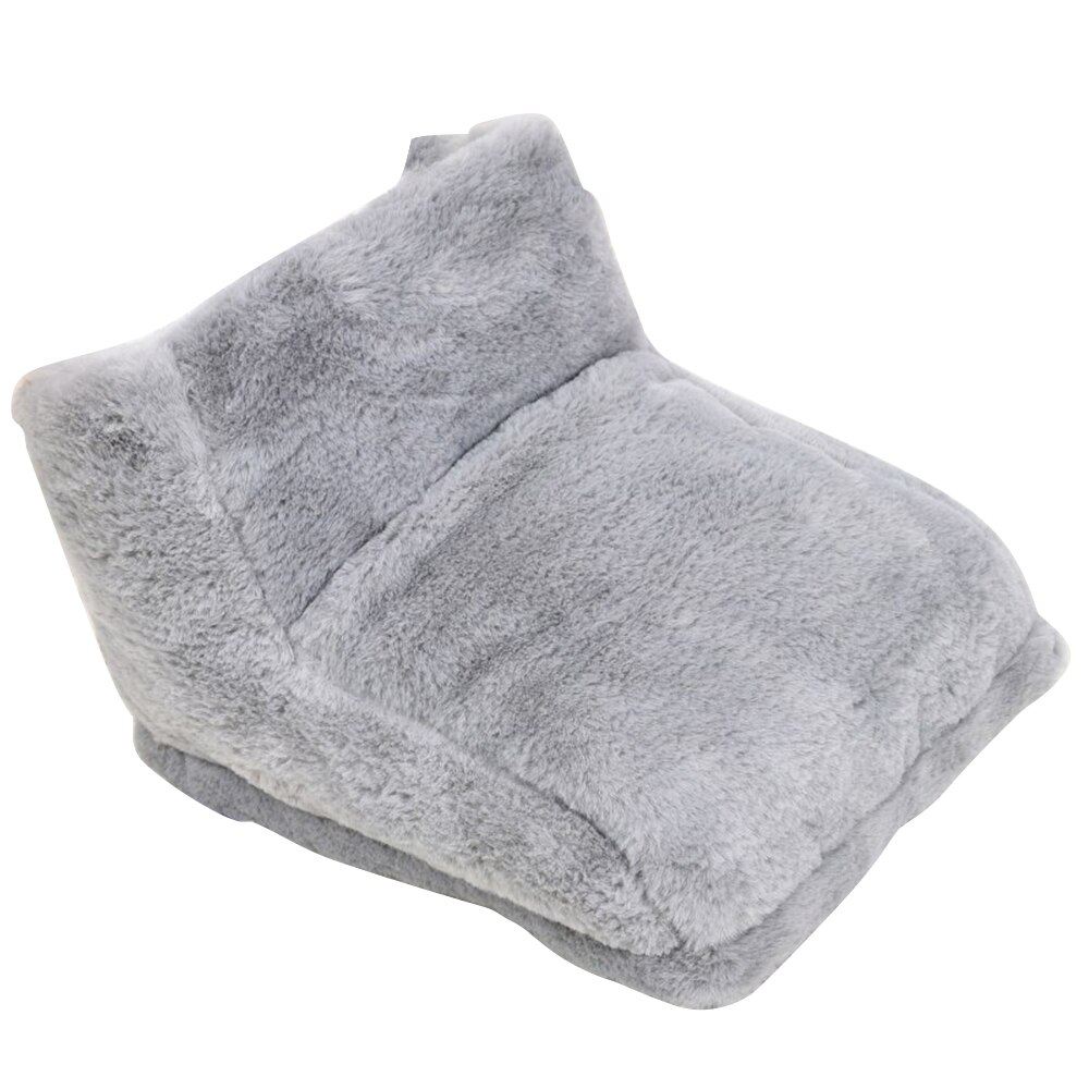 Scaldapiedi elettrico scaldapiedi flanella ultra morbida per piedi da letto ufficio casa: Grigio