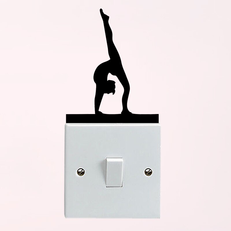 Gymnastiek Persoonlijkheid Home Decor Muursticker Vinyl Switch Decal 6SS0455