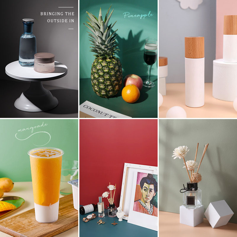 Photo Backdrops 57*87cm 2 sides Solid Color Wallpaper Photography Background Props for Photo Studio Newborn Product Photographic