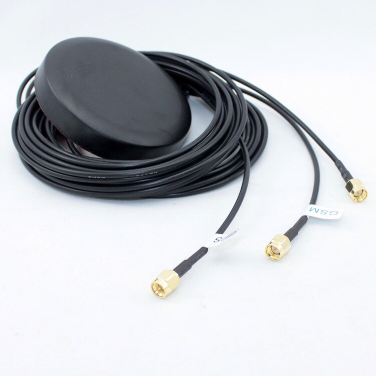 Auto GPS Antenne + WIFI + GSM kombination 3 in 1 antenne arbeit für Gps + Wifi + GSM wasserdicht und einfach montieren mit lange kabel