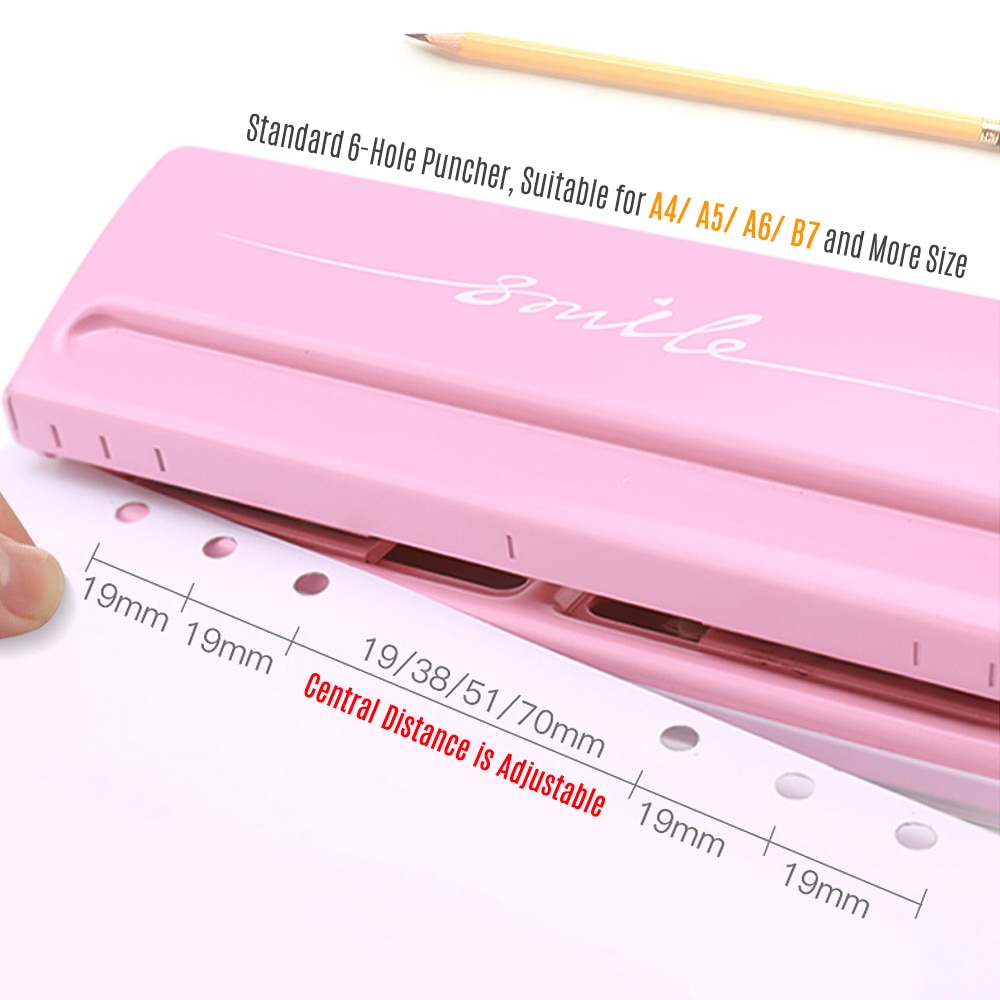 KW-trio – perforateur de bureau réglable à 6 trous, avec 6 feuilles de capacité, organisateur, classeur à Six anneaux pour A4 A5 A6 B7 planificateur de produits agricoles