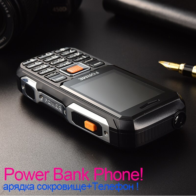 Banco de potência telefone móvel! forme botão grande voz clássico telefone barra à prova de choque dustproof telefone celular melhor do que pedra v3 no1 a9