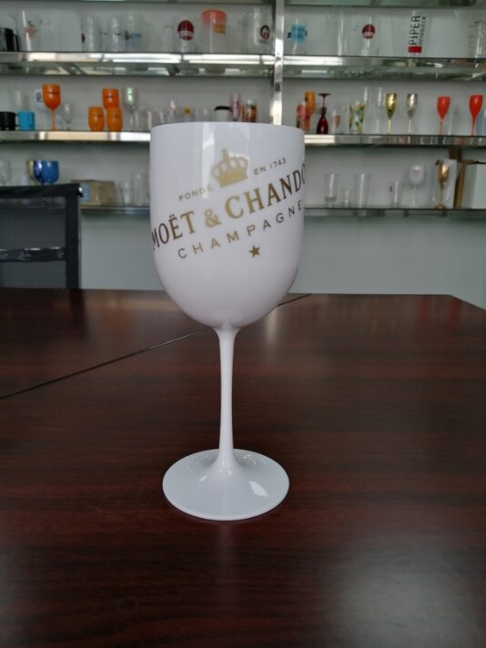 Pc plast champagneglas rött vinglas bar akryl rött vinglas transparent bägare konjak vinglas: Svart
