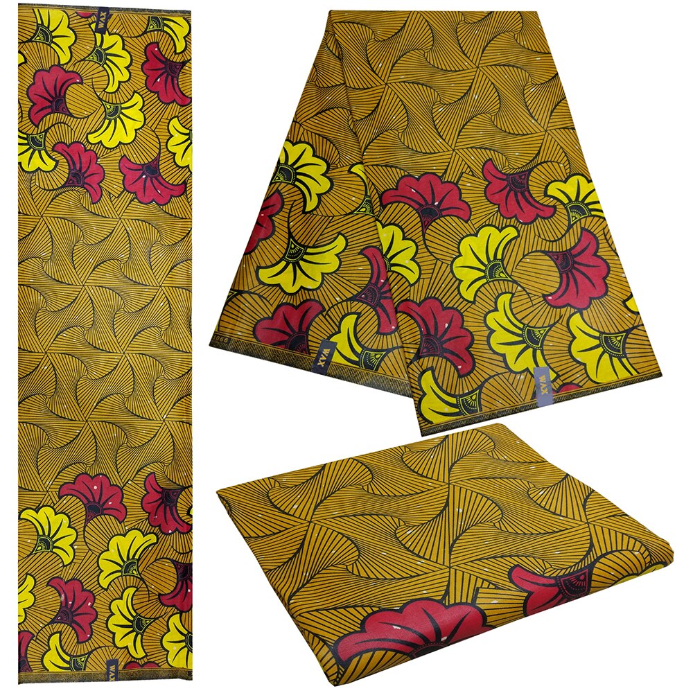 Populaire Pagne Afrikaanse Echte Wax Gegarandeerd Wax Africain Stof 6 Yard/Pcs