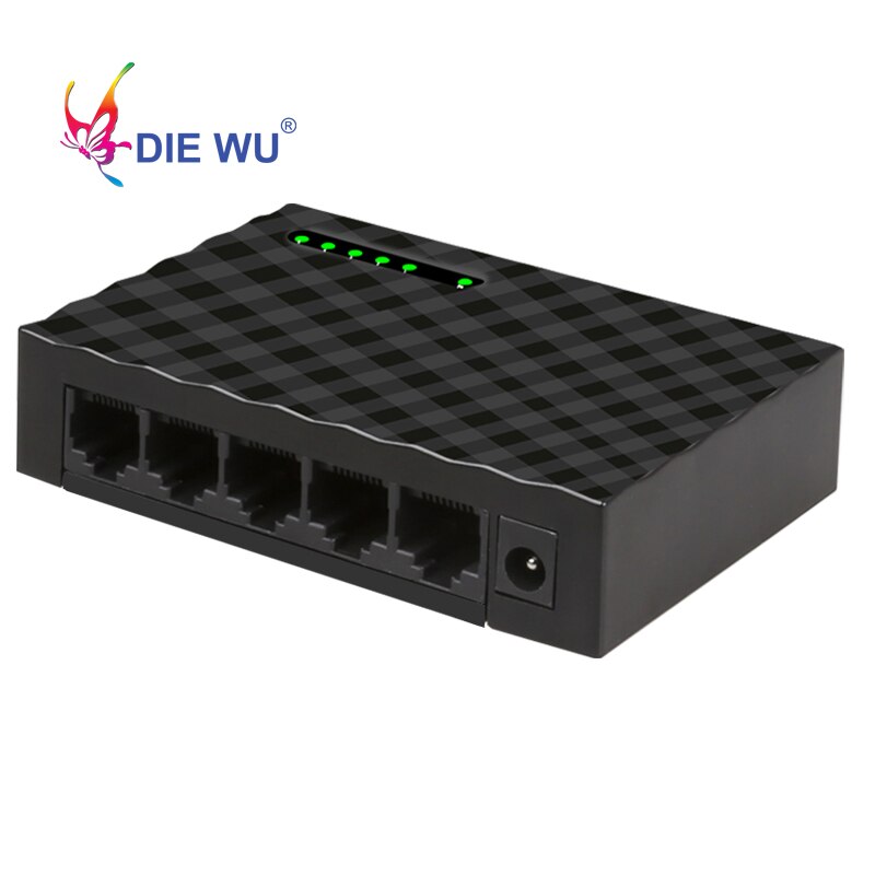 5 portas gigabit rede switch 10/100/1000 mbps ethernet adaptador de rede ue ou eua plug alta qualidade