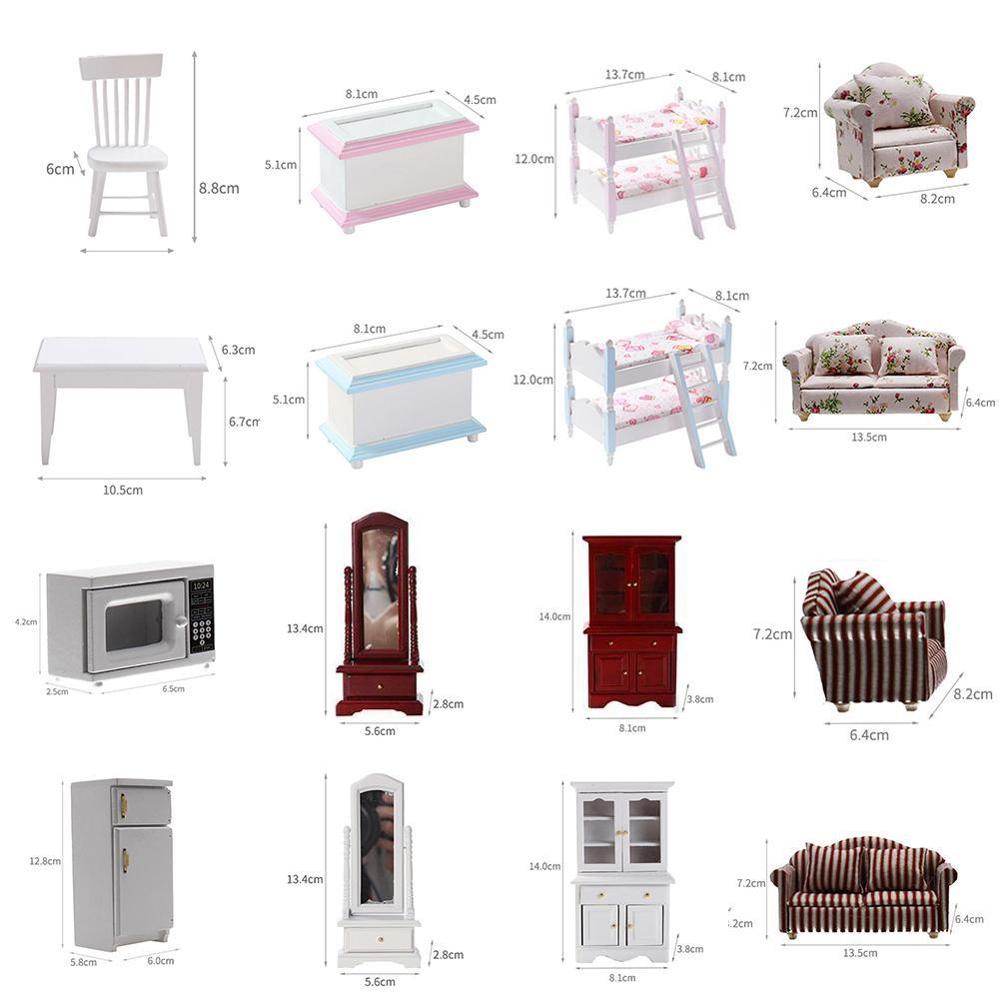 1/12 Dollhouse DIY Miniature Accessories Mini Simulation Model Toys House Furniture Kitchen Dollhouse For Doll Decoration L9V8