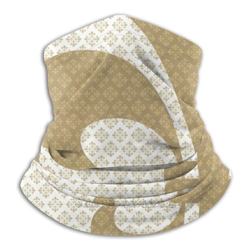 Fleur De Lis Microfiber Neck Warmer Bandana Scarf Face Mask Orleans Fleur De Lis Football Saints: Default Title