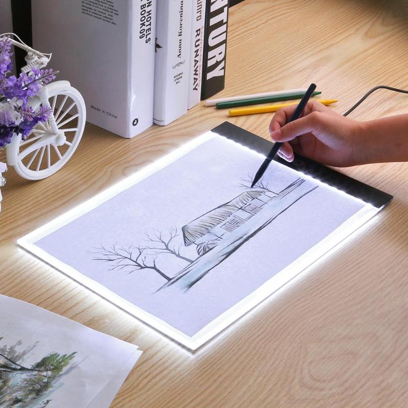 A4 Digital Graphic Tablet LED Artist Art Stencil Drawing Board Light Box Electronic Tracing Writing Pad Artist Digital Tablets