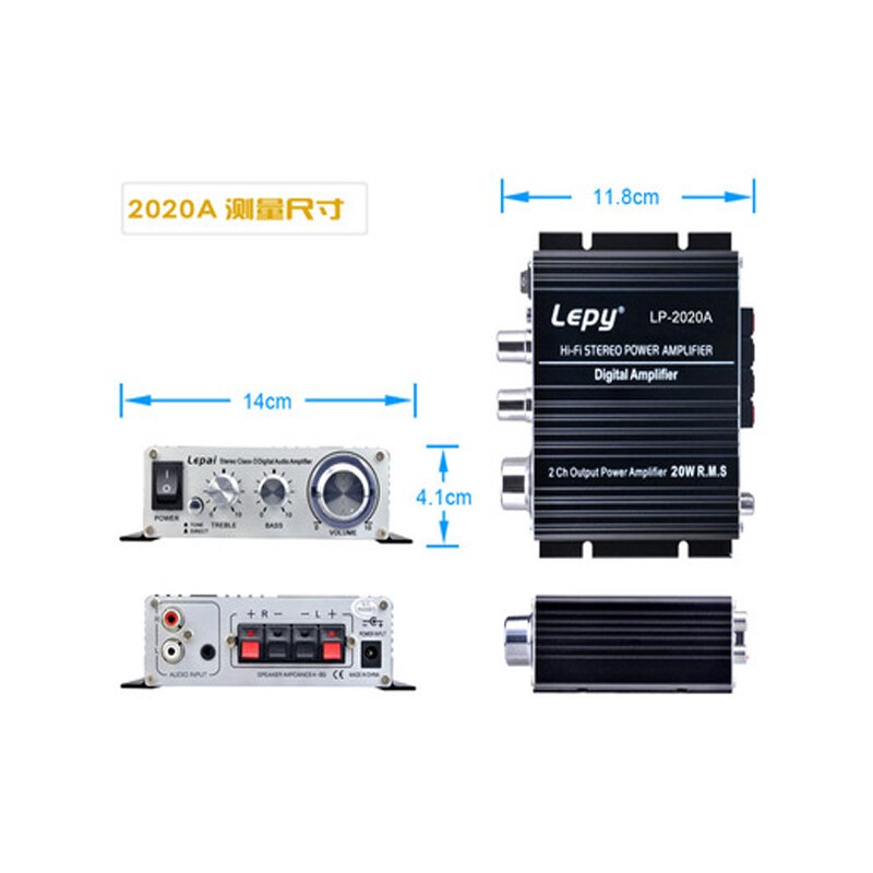 Lepy LP-2020A HIFI Class D Fever Digital Mini Amplifier