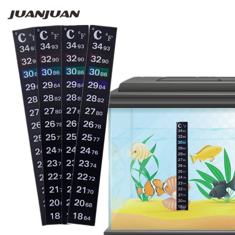 1 stks/2 stks/3 stks Aquarium Fish Tank Temperatuur Sticker Thermometer Kleurverandering Portable Adhesive 40% Off
