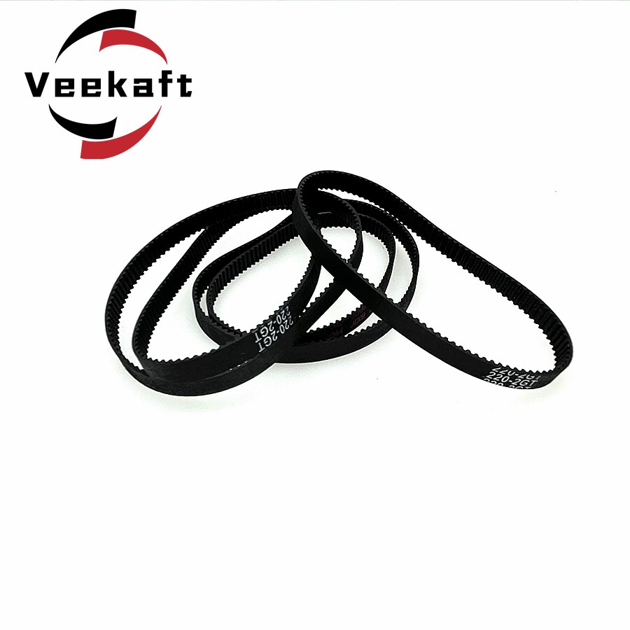 1pc3D Printer Parts GT2 6mm Closed Loop Rubber Timing Belt 252 260 264 268 270 274 278 280 284 288 290 292 294 300mm 2GT