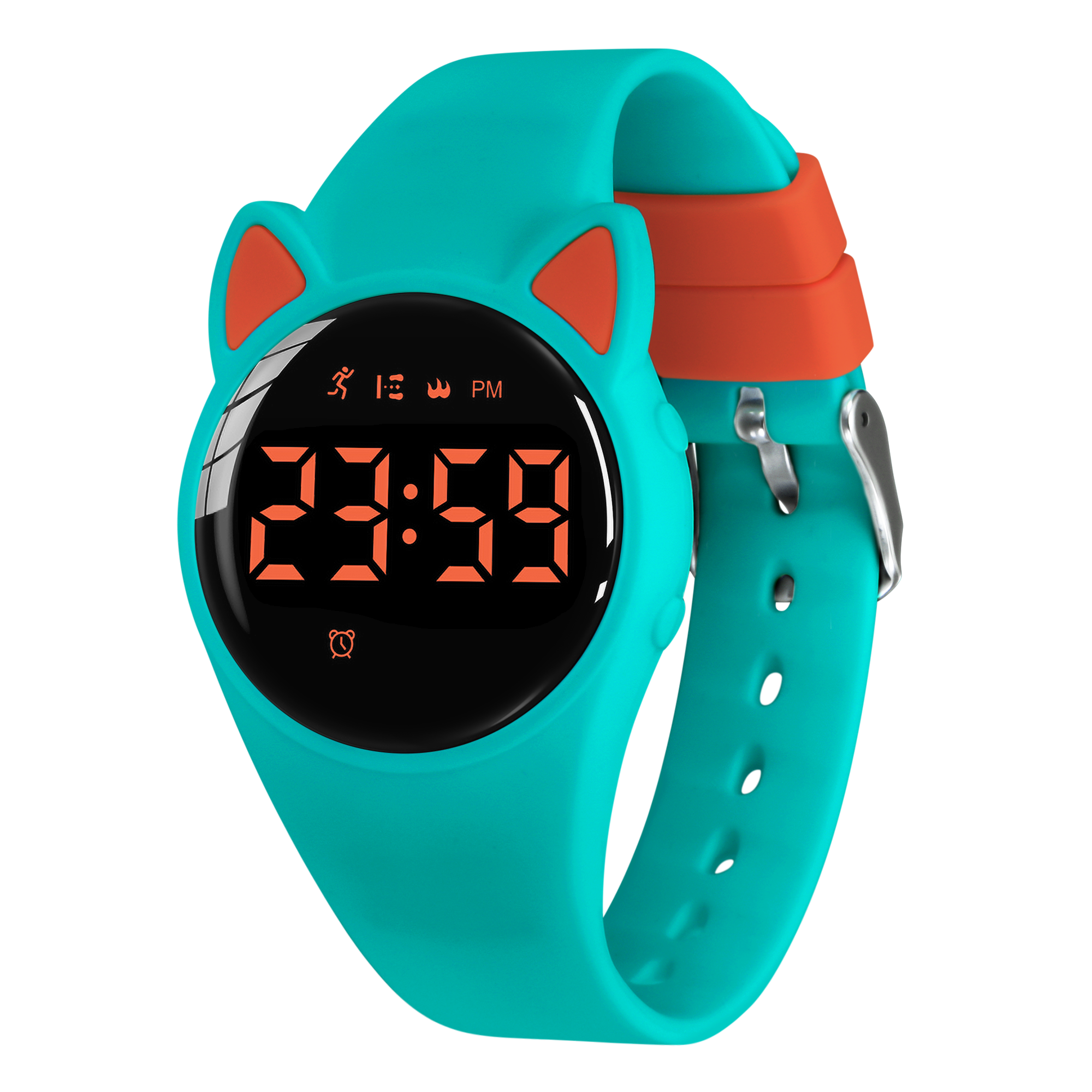 Kids Fitness Watch Digital Activity Tracker Watch for Kids Ages 3-12 Non-Bluetooth Alarm Count Steps Wrist Watch for Kids: Dark Grey