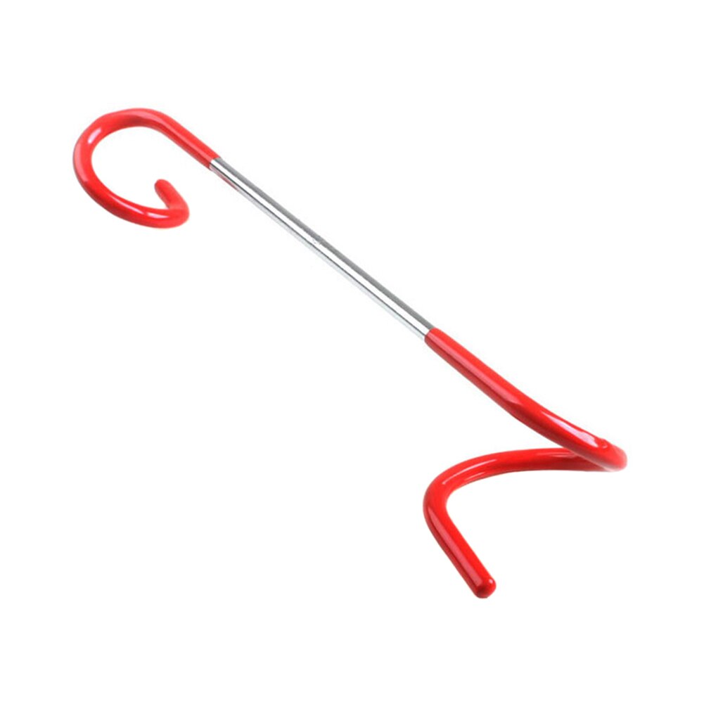 Stainless Steel Camping Hook Lamp Hanging Pole Hanger Outdoor Camping Equipment Portable TP: Red