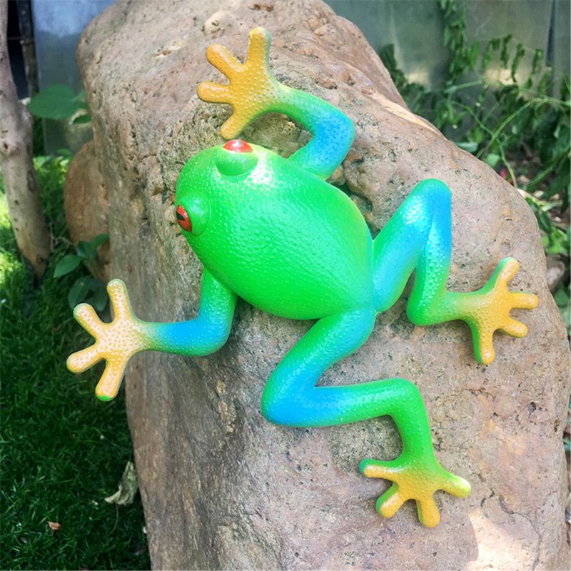 Big Green Frog Antistress Ball gioca scherzo Gag Toy rana in gomma morbida