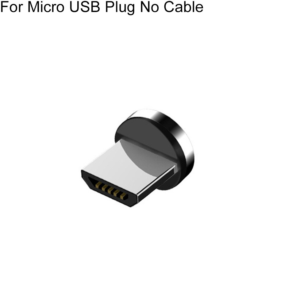 Cable de datos de carga rápida magnético 1/2m 3.1A Micro USB tipo C para Cable de teléfono móvil Android iPhone Cable USB: MicroUSB ChargePlug