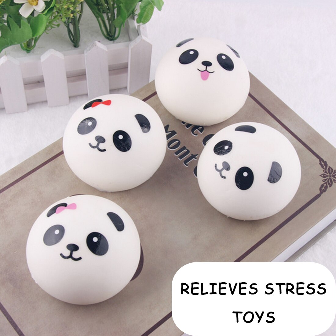10/7/4Cm Squishy Speelgoed Zachte Trage Stijgende Jumbo Panda Gezicht Brood Squeeze Kid Fun Hobby Stress reliever Deco R Telefoon Strap J11