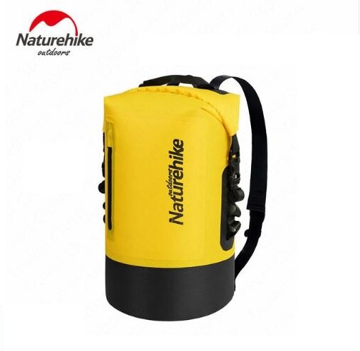 Naturehike 20l/30l/40l vanntette poser tørrpose tpu vanntett ryggsekk sportsbag rafting svømmesekker ryggsekk ugjennomtrengelig tørrpose: Gul / 20l