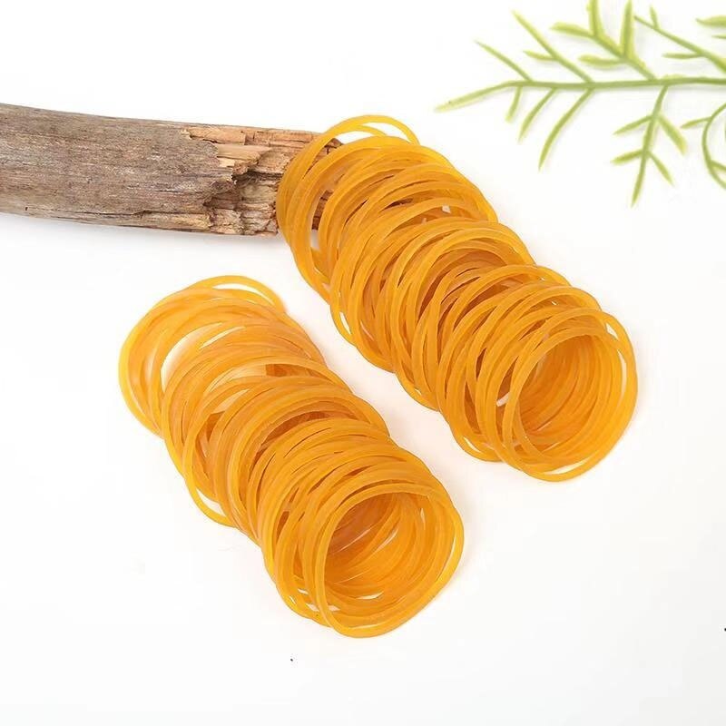 100/200pcs Rubber Bands Office Rubber Ring Strong Elastic Bands Stationery Holder Band General Natural Ring for Sch