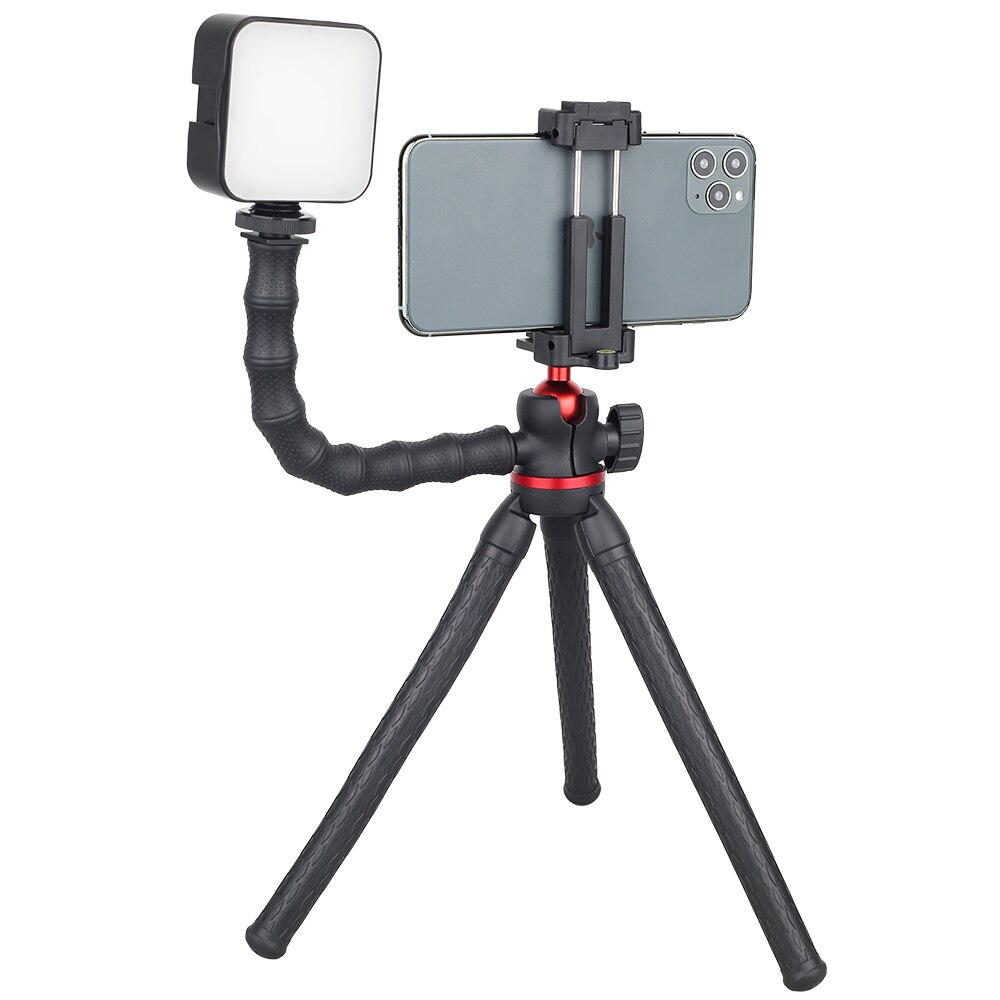 Trípode para teléfono, cámara móvil, soporte de pulpo, palo de Selfie para teléfono inteligente, Mini trípode Flexible, soporte para teléfono móvil, cabeza de bola GoPros DT45