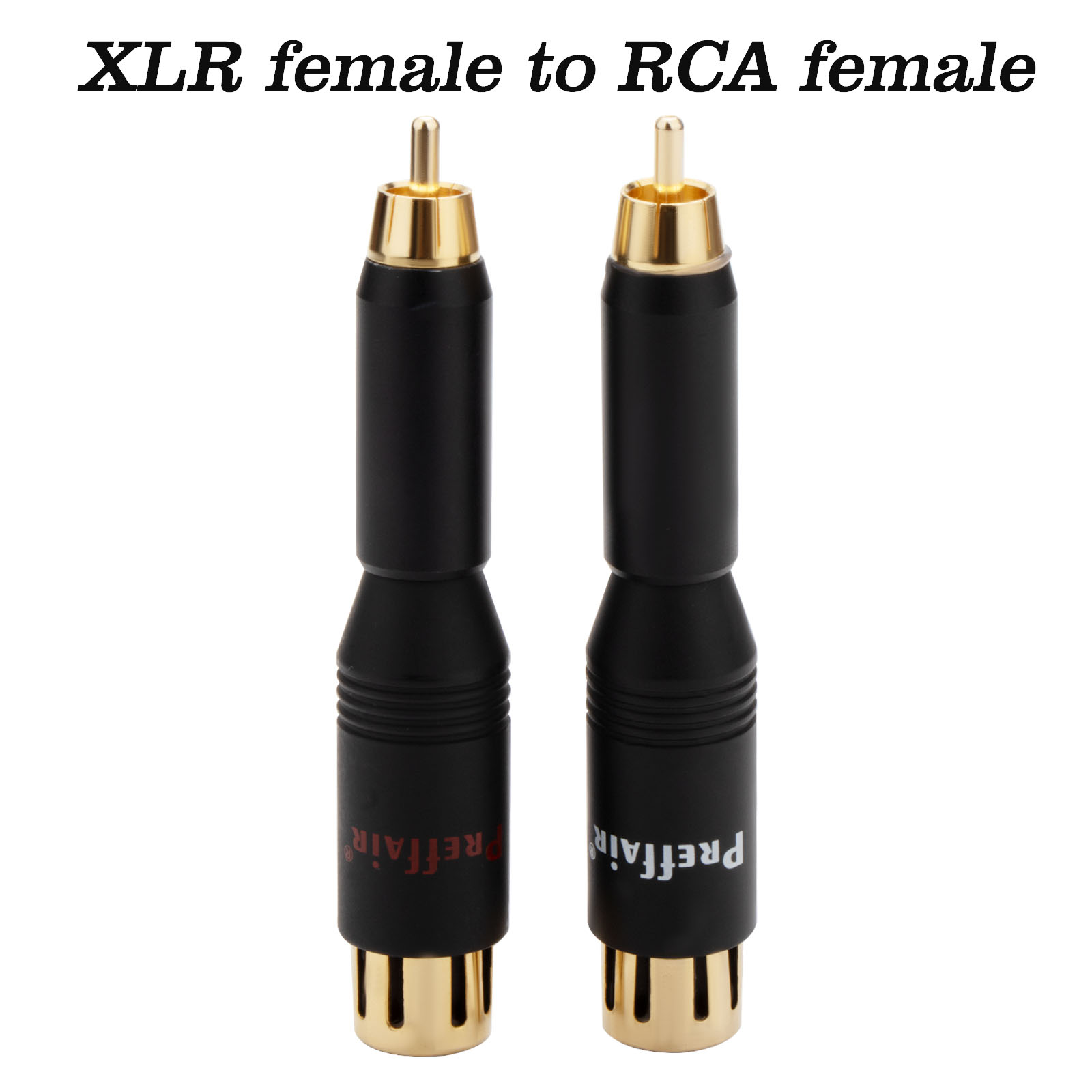 Hoge Performacn Audio Rca Mannelijk Naar Xlr Vrouwelijke Vergulde Adapter Connector Voor Versterker 2 Mannelijke 2 Vrouwelijke: YELLOW