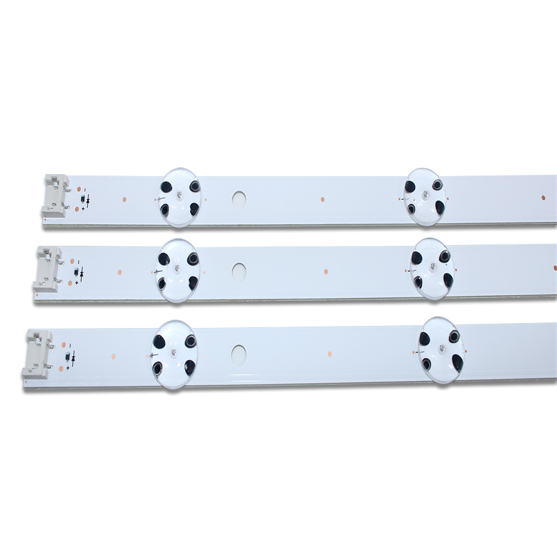 Neue Bausatz 3 Stck 8LED 850mm LED-hintergrundbeleuchtung streifen für LG 43UH6030 43UF640 UF64_UHD_A 43LH60FHD 43UF6407 43UH610V 43UH619V 43UH603V