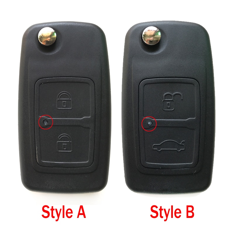2 buttons Flip Folding key Case For CHERY TIGGO A1 EASTER COWIN FULWIN E5 Replacement Car Remote key shell Cover blank Fob